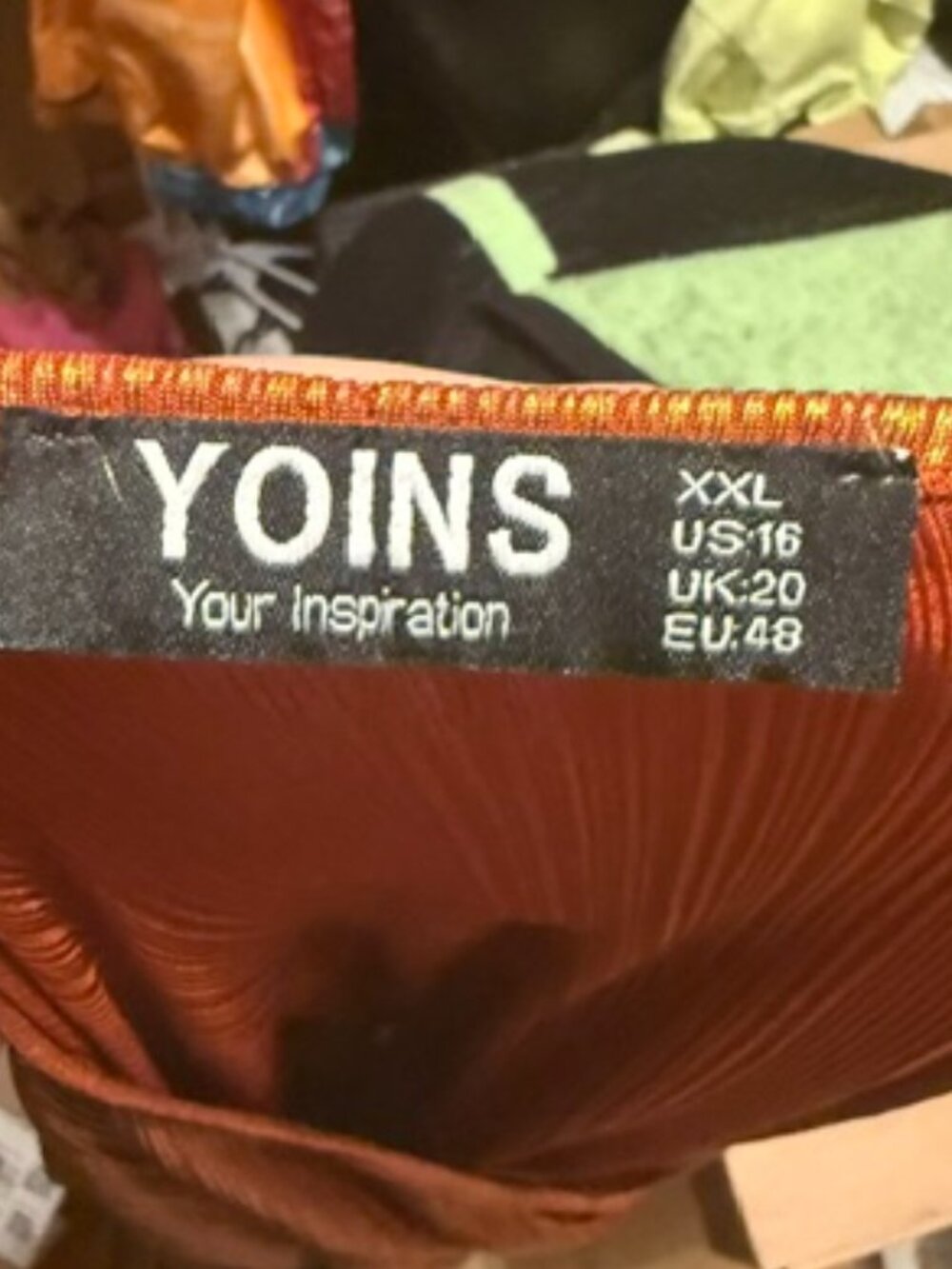 YOINS Metallic Orange Romper Size 16 - Picture 3 of 3